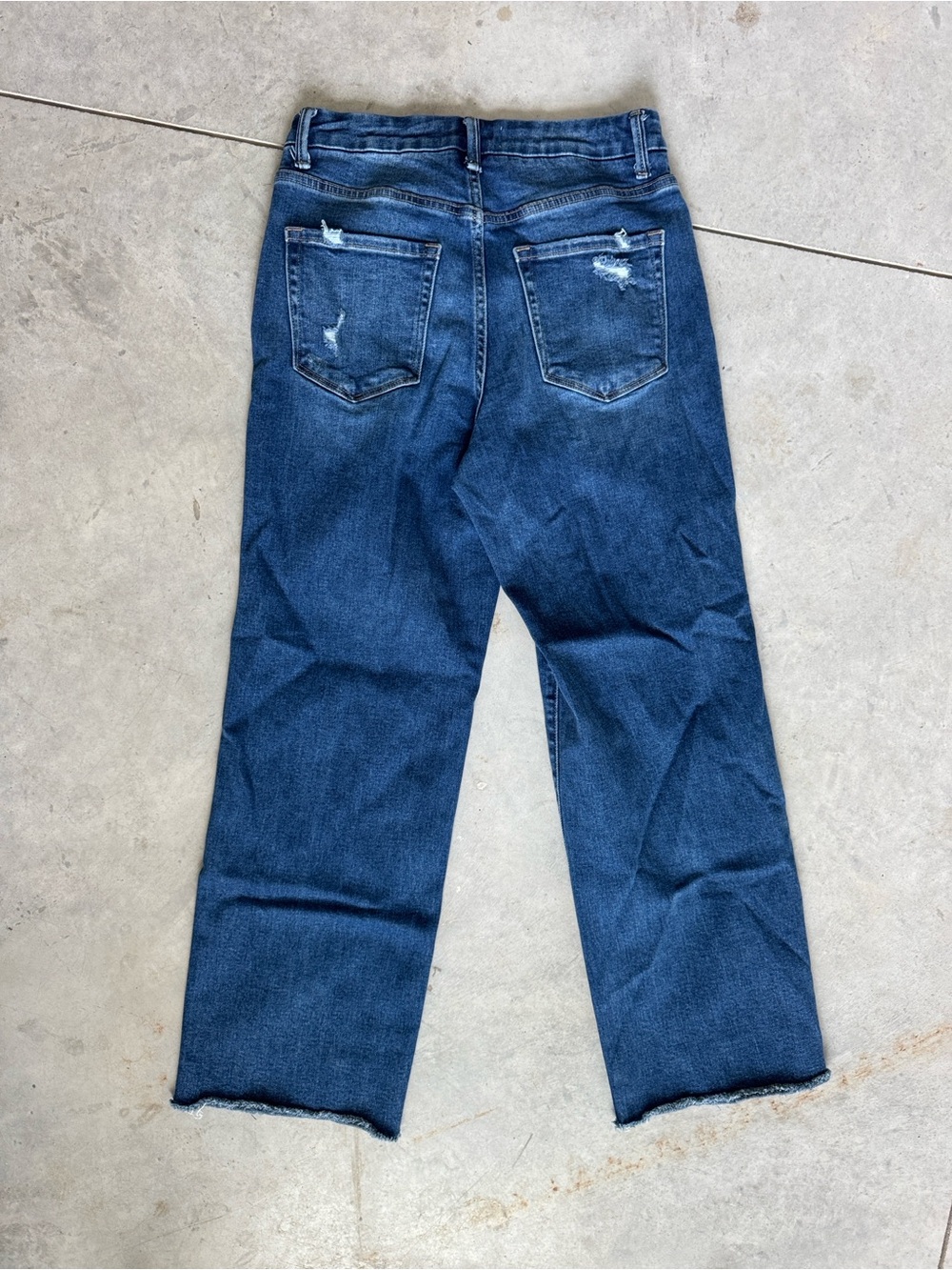 VERVET WOMEN'S DARK WASH HIGH RISE WIDE LEG DENIM JEANS SZ 29 - Picture 6 of 9
